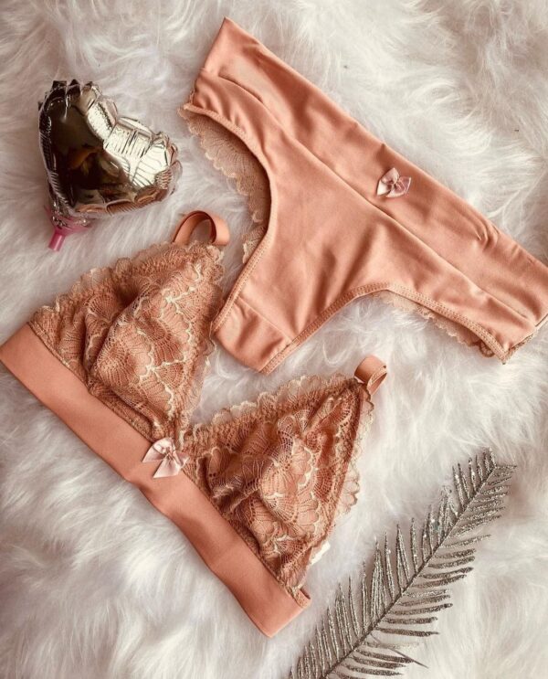 Conjunto Sem Bojo Conforto Ref.0043 - Bege