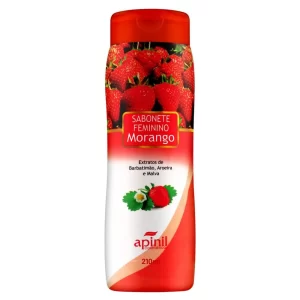 Sabonete Íntimo Apinil de Morango 200ml.